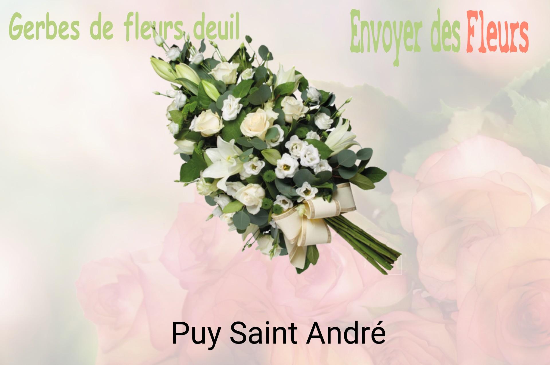 Gerbe de fleurs de deuil livrée à Puy-Saint-André